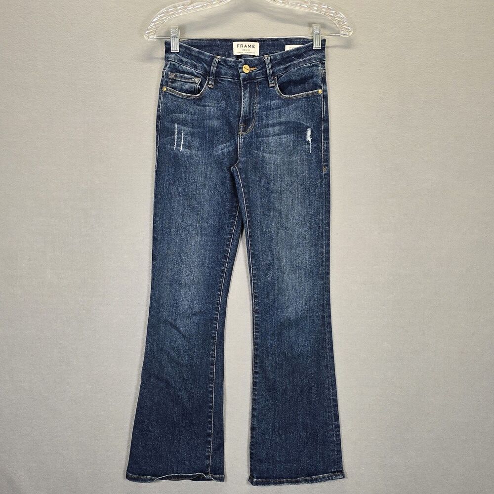 Frame Le Crop Mini Boot Jeans Womens Denim Size 25 ( 25 X 25.5 )